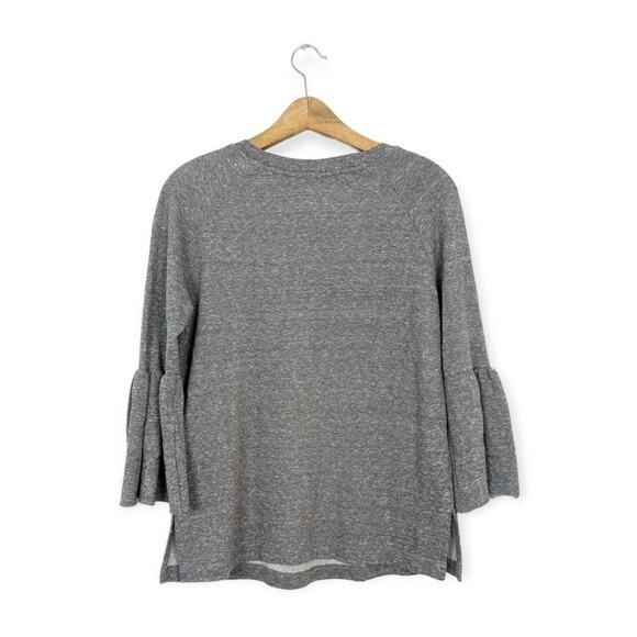 Current Elliot Grey The Ruffle Sleeve Sweatshirt Size XS - Picture 2 of 8